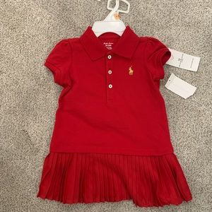 NWT red pleated dress and bottom